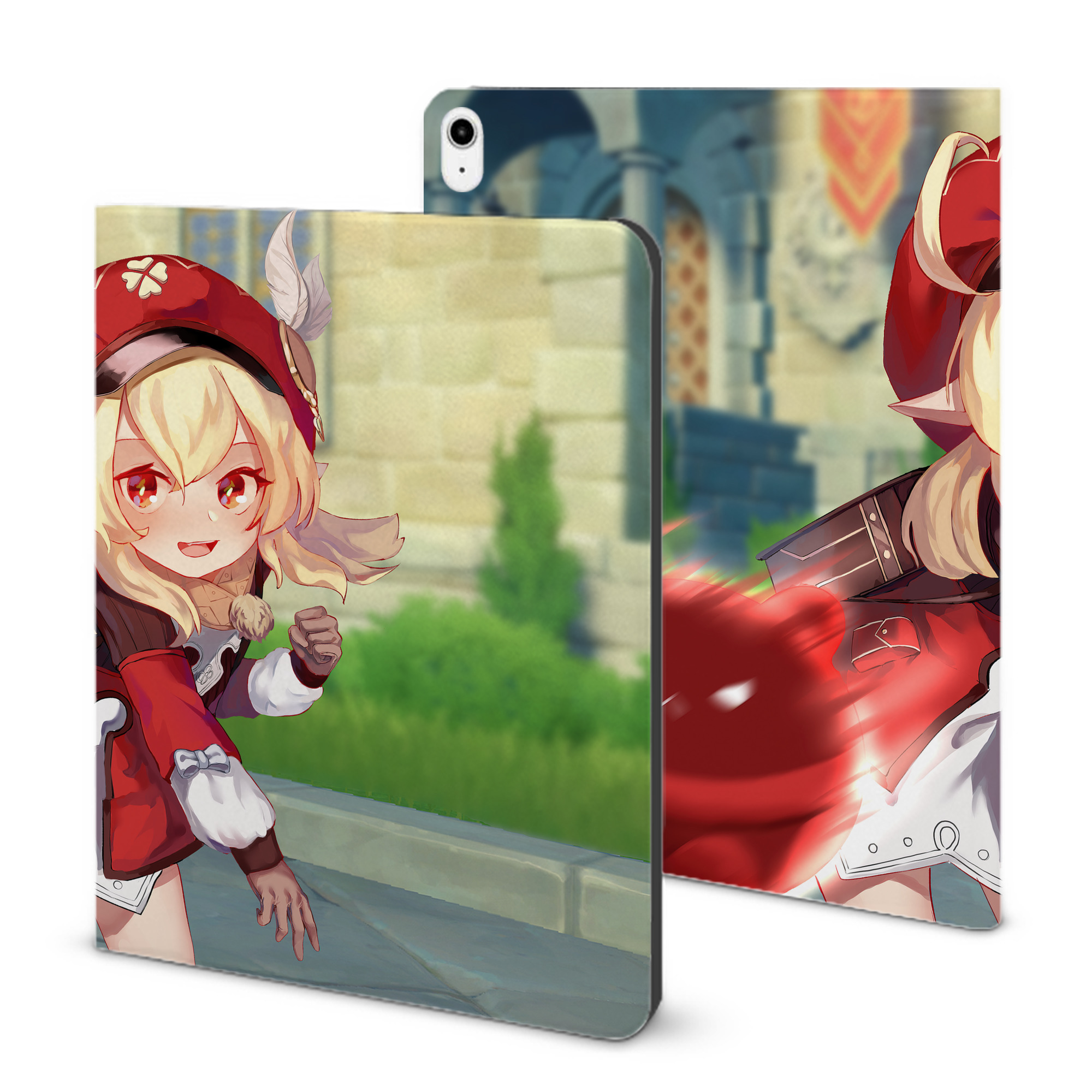 げんし神 genshin IPadケース ペンホルダー付き ブックスタイルデザイン